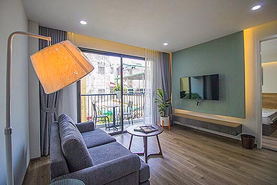 New the apartment with one bedroom on Vu Mien, entertaining rooftop