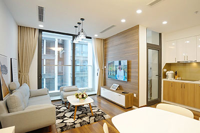 Cho thuê căn hộ một phòng ngủ tại Vinhomes Metropolis: sang trọng, hiện đại, đầy đủ đồ đạc 