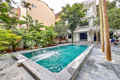 Renovated House with Garden & Private Pool for Rent in the Heart of Tay Ho 