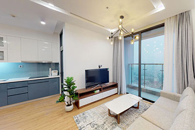 Cho thuê căn hộ 02 phòng ngủ cao cấp, view thành phố Hà Nội tại Vinhomes Metropolis