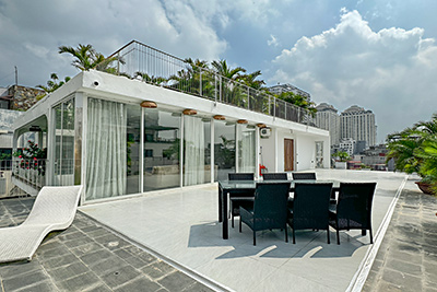 Spacious 3 Bedroom Apartment with Private Terrace and Lake View in To Ngoc Van, Tay Ho