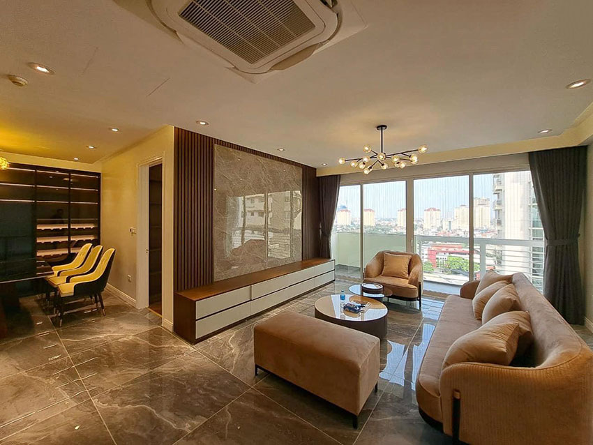 Stunning newly renovated 4-bedroom apartment on high floor of E4 Ciputra 13
