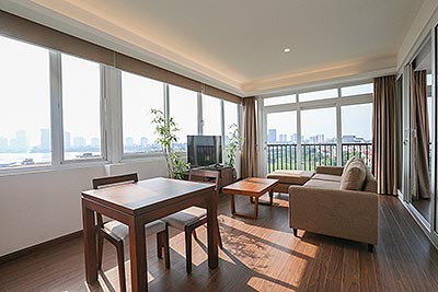 Top floor 01 bedroom Apartment with extreme  lake view on To Ngoc Van