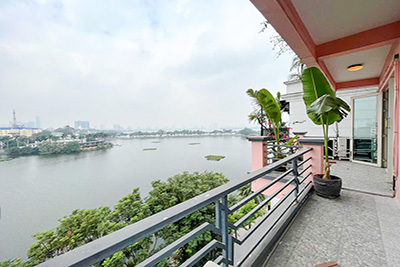 Top floor 2 bedroom Apartment with stunning lake view in Truc Bach