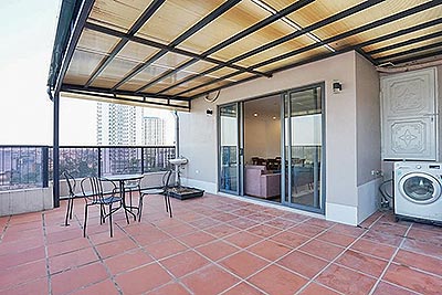 Top floor apartment in Tay Ho with panoramic view to Westlake, large terrace