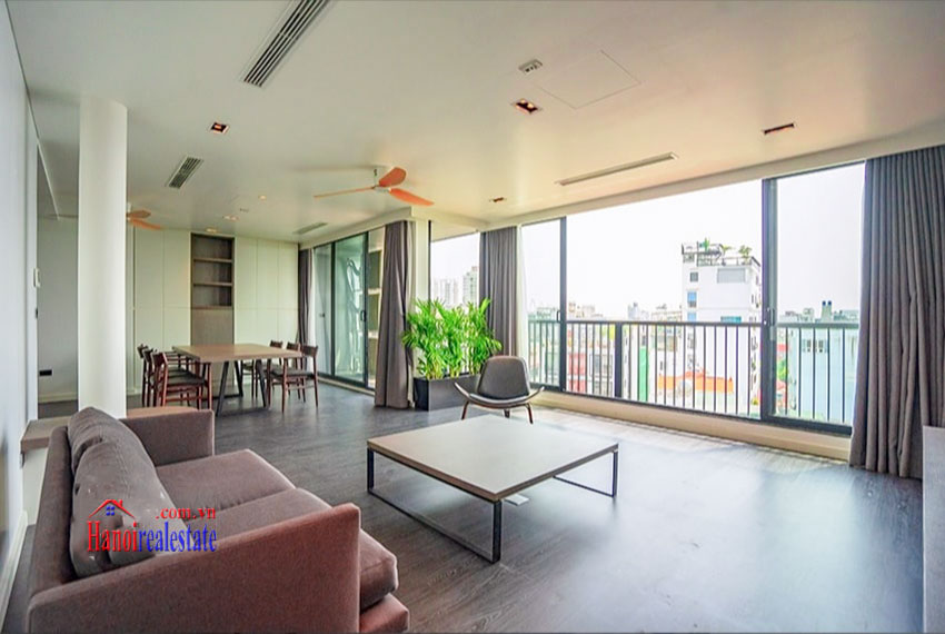 Top floor Duplex 3-bedroom apartment on Trinh Cong Son, lake view 1