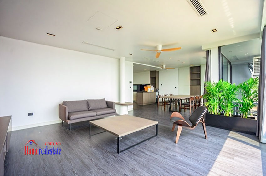 Top floor Duplex 3-bedroom apartment on Trinh Cong Son, lake view 2