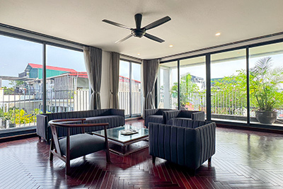 Unique 3-Bedroom Apartment with Lake View, Balcony & Natural Light in Tu Hoa, 180m2