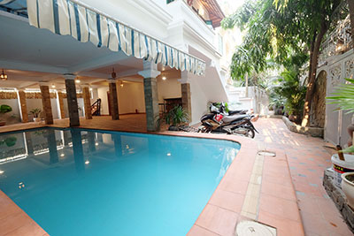 Upgraded beautiful 5-bedroom house with swimming pool and courtyard on To Ngoc Van