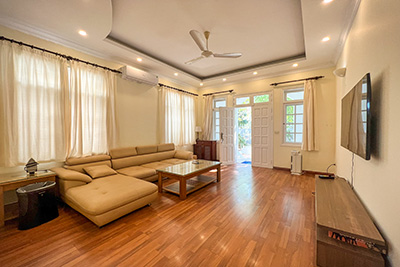 Villa with large yard, fully furnished for rent in C5 Ciputra, Hanoi