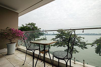 West lake view, brand new 02 BRs apartment to rent in Tay Ho