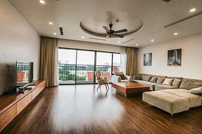 Westlake view 3-bedrooms duplex apartment near To Ngoc Van